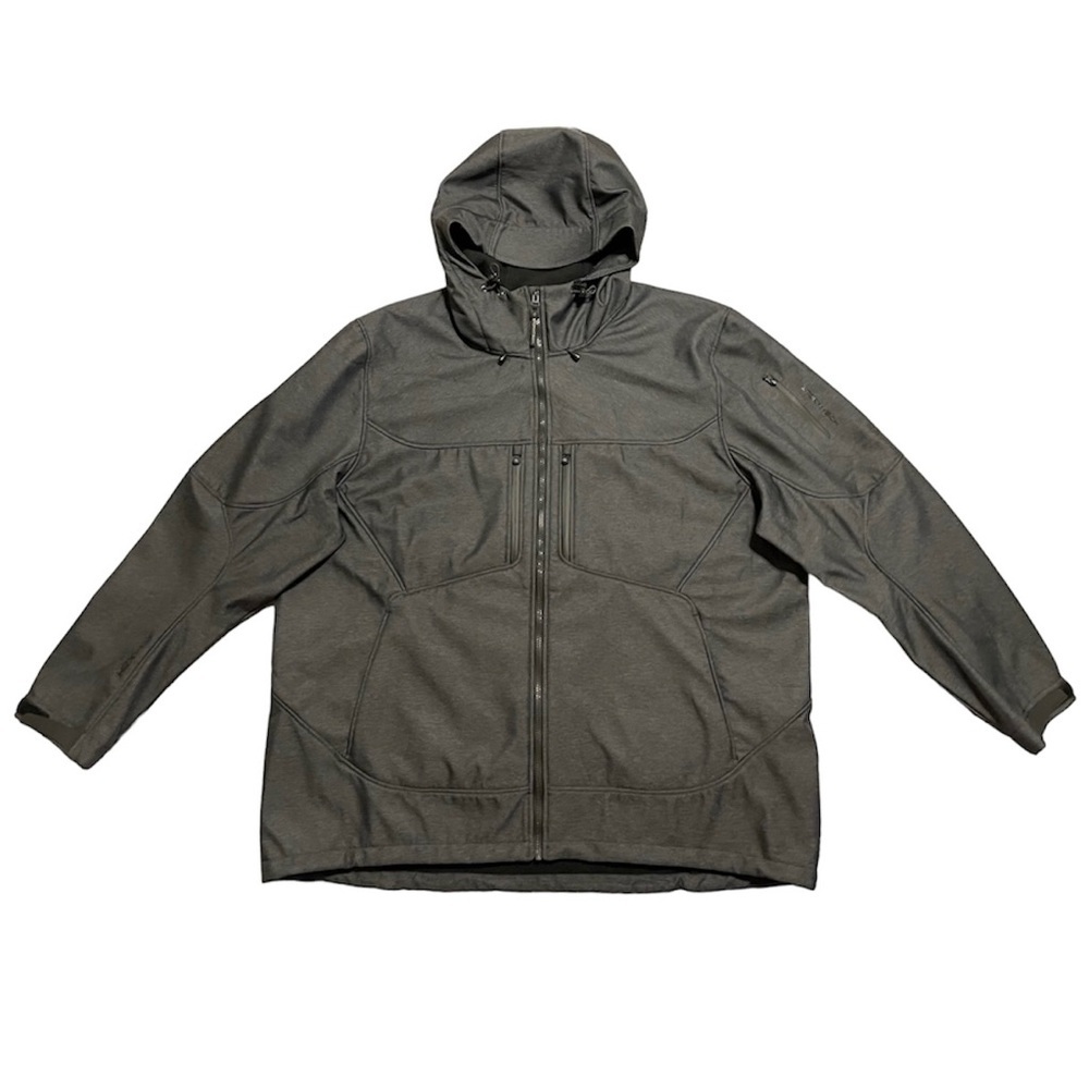 Stormtech HR-1 Epsilon 2 Softshell Mens Hooded Charcoal Twill Jacket 4XL